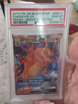 PSA 10 GEM MINT Charizard GX SM211 Black Star Promos Full Art Holo Pokemon 2019 - Image 3