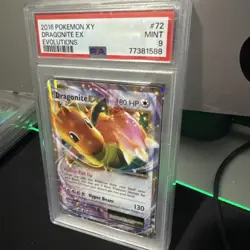 Pokemon 2016 XY Evolutions Dragonite EX 72/108 Holo Ultra Rare HP PSA 9 - Image 1
