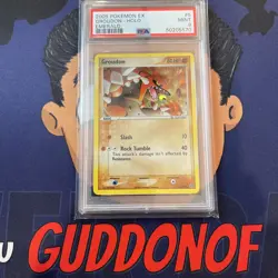 PSA 9 MINT 2005 Pokemon EX Emerald GROUDON #5 Holo Rare Vintage - Image 1