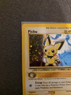 Pokemon TCG [PICHU] Holo Rare Vintage Neo Genesis 12/111 LP/EX - FAT SWIRL - Image 2