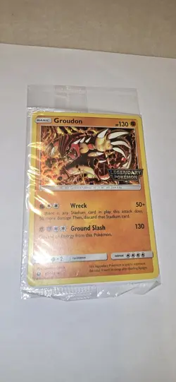 Pokemon TCG - Groudon 81/186 Celestial Storm Legendary Stamp Promo Sealed - Image 1