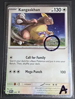 Kangaskhan 202 SWIRL Destined Rivals Black Star Promo Cosmos Pokemon TCG MINT A - Image 1