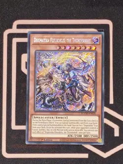 DOOD-EN026 Dogmatika Fleurdelis, the Thunderbolt Secret Rare 1st Edition YUGIOH - Image 1