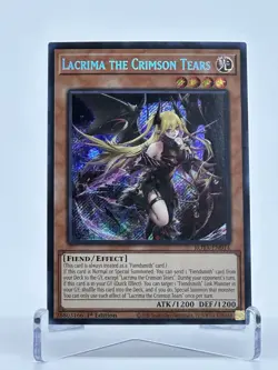 Yu-Gi-Oh! ROTA-EN014 - Lacrima the Crimson Tears - ROTA - Secret Rare - 1st ED - Image 1