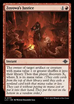(2x FOIL) ZOYOWA'S JUSTICE - Ixalan - MTG Magic the Gathering Card - Image 1