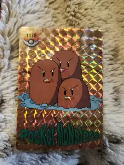 Pokemon Pocket Monsters Vending Machine Prisim Sticker Card #1176 - Image 1
