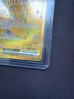 Pikachu EX Holo Rare Pokemon Card Resolute Heart Topaz Bolt - Image 4