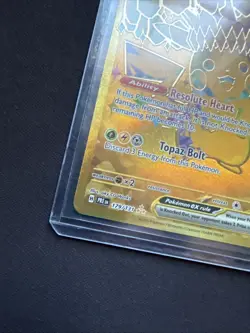 Pikachu EX Holo Rare Pokemon Card Resolute Heart Topaz Bolt - Image 5