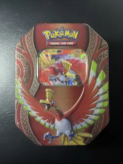 Pokemon Card TCG Ho-Oh GX SM57 Mysterious Powers Tin 2017 Sealed 4 Booster Packs - Image 1