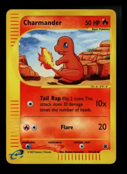 #2 Charmander 97/165 Expedition 2002 Reverse Holo E-Series Vintage Pokemon Card - Image 1