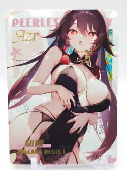 Peerless Beauty - Anime Waifu AZP Trading Card - Hu Tao - Image 1