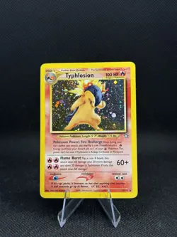 Pokemon Neo Genesis 2000 Typhlosion Holo Rare Card TCG 17/111 (Slight Bend) - Image 1
