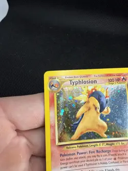 Pokemon Neo Genesis 2000 Typhlosion Holo Rare Card TCG 17/111 (Slight Bend) - Image 3