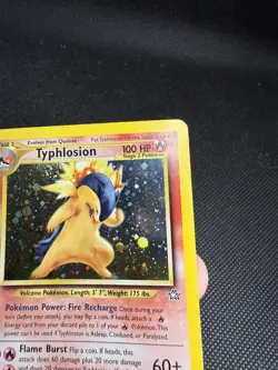 Pokemon Neo Genesis 2000 Typhlosion Holo Rare Card TCG 17/111 (Slight Bend) - Image 4