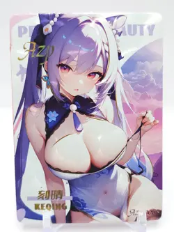 Peerless Beauty - Anime Waifu AZP Trading Card - Keqing - Image 1