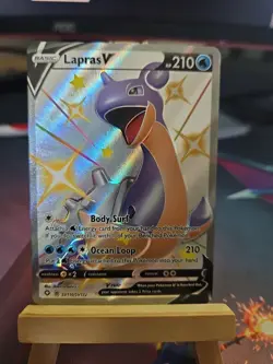 Pokemon TCG Lapras V SV110/SV122 Holo Full Art Card Ultra Rare Shining Fates NM - Image 1