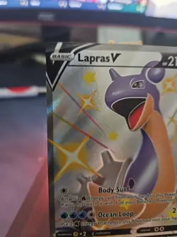 Pokemon TCG Lapras V SV110/SV122 Holo Full Art Card Ultra Rare Shining Fates NM - Image 2