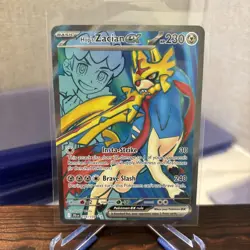 Pokemon Journey Together Hop's Zacian EX Ultra Rare Card 176/159 NM Condition - Image 1