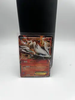 Pokemon Reshiram EX Holo Foil Ultra Rare TCG Card Glinting Claw Brave Fire HP180 - Image 1