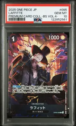 PSA 10 Laffitte R Alternate Art OP09-095 2025 ONE PIECE Card Japanese - Image 1