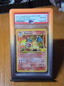 PSA 10 GEM MINT Charizard Celebrations Classic Collection Pokemon Card 4/102 - Image 1
