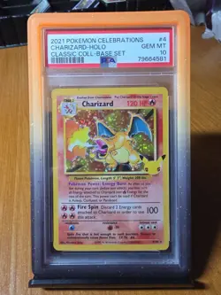 PSA 10 GEM MINT Charizard Celebrations Classic Collection Pokemon Card 4/102 - Image 2
