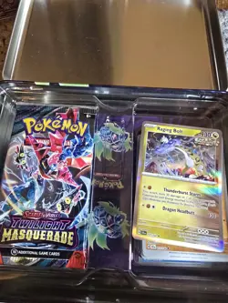 Pokemon Pikachu Tin Lunch Box Card Holder /W Cards,PROMOS, STICKERS! Opened - Image 3