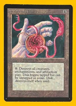 MTG NEVINYRRAL'S DISK (Ink) Alpha (OldManMTG 012-225) - Image 1