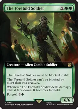 The Foretold Soldier (Extended Art) [Doctor Who] Magic MTG - Image 1