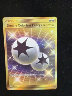 Pokemon Double Colorless Energy DCE 166/145 Guardians Rising SECRET Gold Mint - Image 1