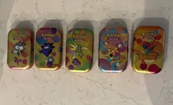 Pokemon 151 Mini Tin 5-Pack Magneton, Gengar, Scyther, Electrabuzz, Dragonite - Image 2