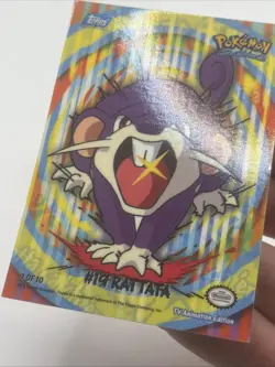 2000 Topps TV Animation Series 2 Rattata #19 9 of 10 Sticker Puzzle Pokemon - Image 2