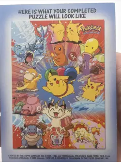 2000 Topps TV Animation Series 2 Rattata #19 9 of 10 Sticker Puzzle Pokemon - Image 4