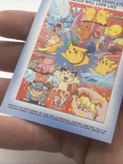 2000 Topps TV Animation Series 2 Rattata #19 9 of 10 Sticker Puzzle Pokemon - Image 5