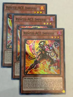 YUGIOH-1x- Rescue-ACE Impulse - AMDE-EN001 - Super Rare - 1st Edition - Image 1
