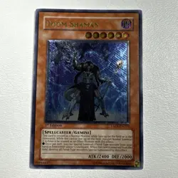 Yugioh! Doom Shaman - LP TAEV-EN025 - Ultimate Rare - 1st Edition Lightly Played - Image 1