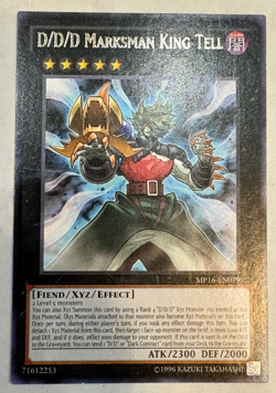 YUGIOH-D/D/D Marksman King Tell - MP16-EN079 - Rare - 1st Edition - Image 1