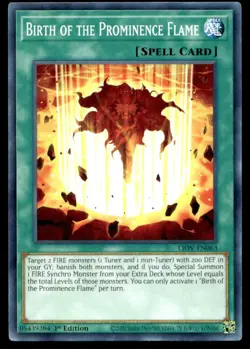 Birth of the Prominence Flame Lightning Overdrive LIOV-EN063 MP YuGiOh TCG | Buy - Image 1