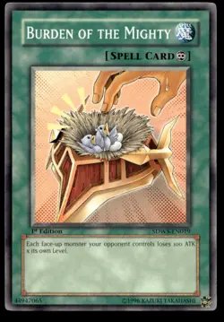 Burden of the Mighty Structure Deck: Warriors' Strike SDWS-EN019 MP YuGiOh TCG | - Image 1