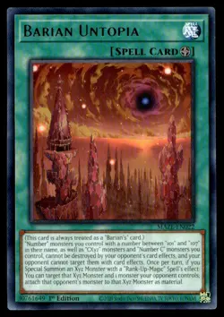 Barian Untopia Maze of Memories MAZE-EN022 MP YuGiOh TCG | Buy 10 Get 10 Free - Image 1