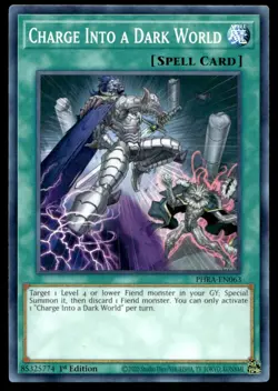 Charge Into a Dark World Phantom Rage PHRA-EN063 MP YuGiOh TCG | Buy 10 Get 10 F - Image 1