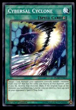 Cybersal Cyclone Flames of Destruction FLOD-EN053 MP YuGiOh TCG | Buy 10 Get 10 - Image 1