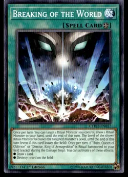 Breaking of the World Cybernetic Horizon CYHO-EN057 MP YuGiOh TCG | Buy 10 Get 1 - Image 1