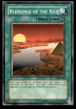 Blessings of the Nile Ancient Sanctuary AST-090 MP YuGiOh TCG | Buy 10 Get 10 Fr - Image 1