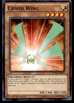 Cipher Wing Duelist Pack: Dimensional Guardians DPDG-EN035 MP YuGiOh TCG | Buy 1 - Image 1