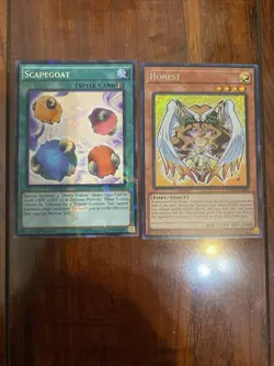Yugioh Honest BLMM-EN006 & Scapegoat BP03-EN139 Lot of 2 NM/M PACK FRESH - Image 1