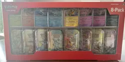 Pokemon TCG Prismatic Evolutions 8 Mini-Tins with Promo Cards, Costco - Image 1