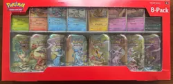 Pokemon TCG Prismatic Evolutions 8 Mini-Tins with Promo Cards, Costco - Image 3