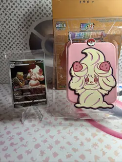 Pokemon Alcremie Keychain Card Holder & Sealed Alcremie Promo Card NEW! - Image 1