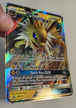 Pokemon TCG - Jolteon GX SM173 SUN & MOON Black Star Promo Holo Card NM - Image 4